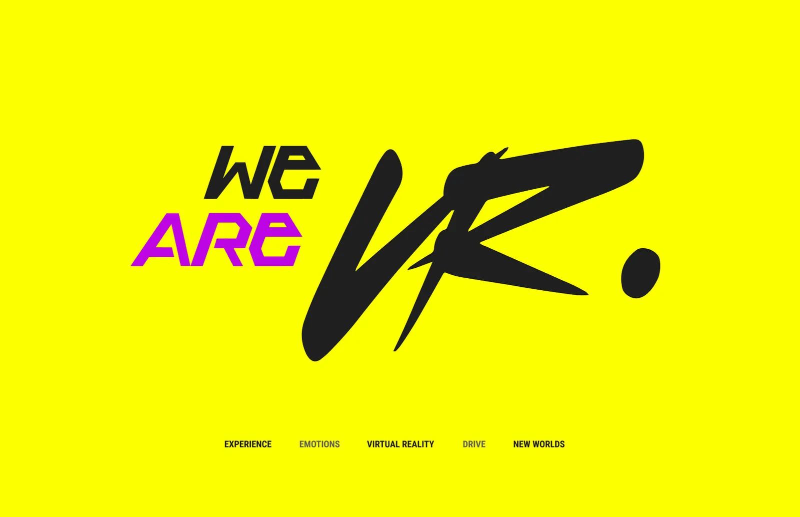 WEAREVR — бренд с нуля для VR-клуба в Москве